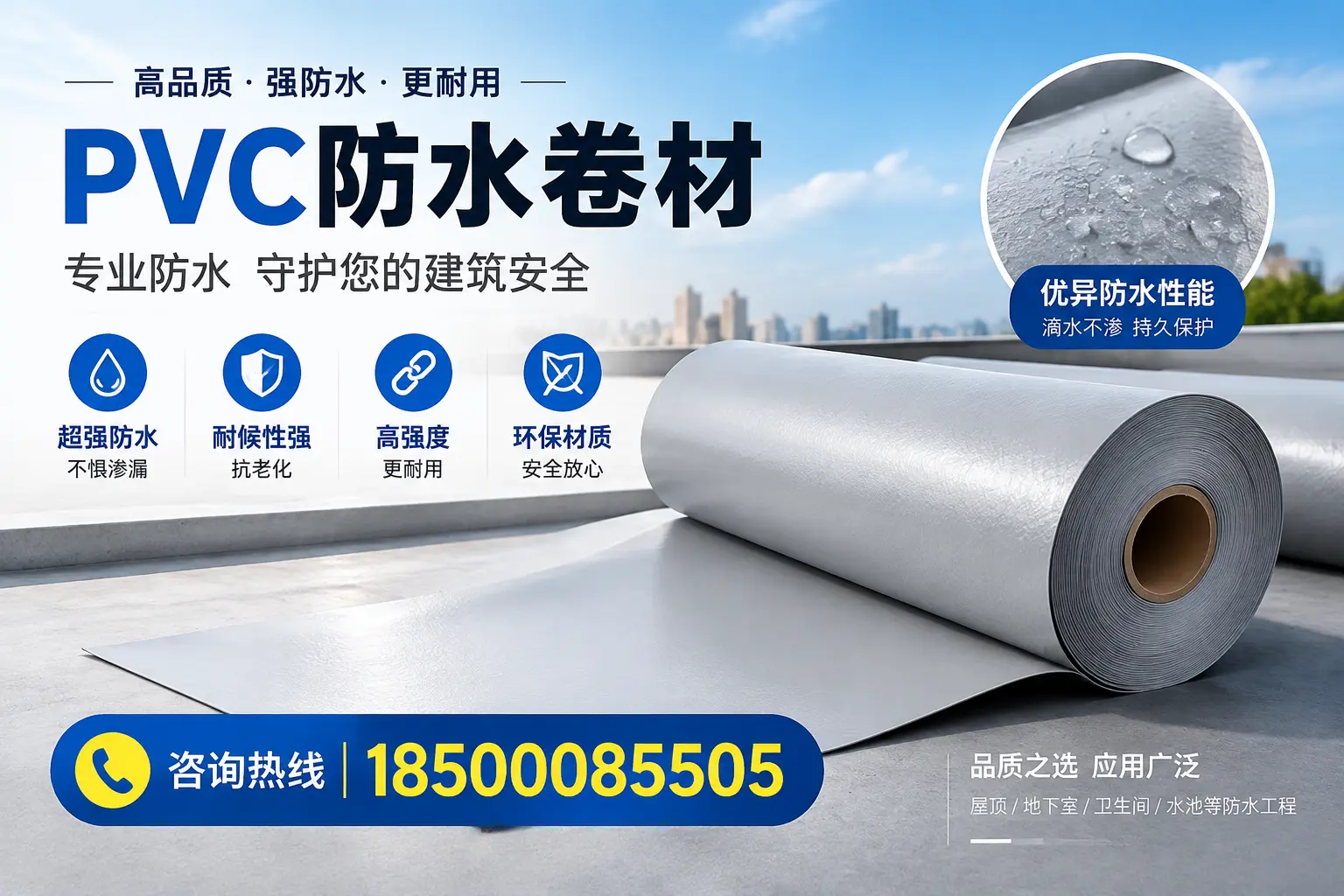 安庆地区pvc防水卷材的市场现状与发展趋势